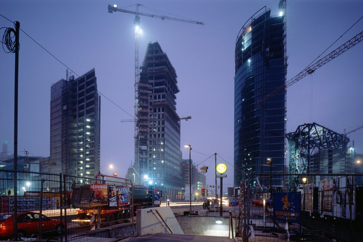 Blick auf die Baustelle der 