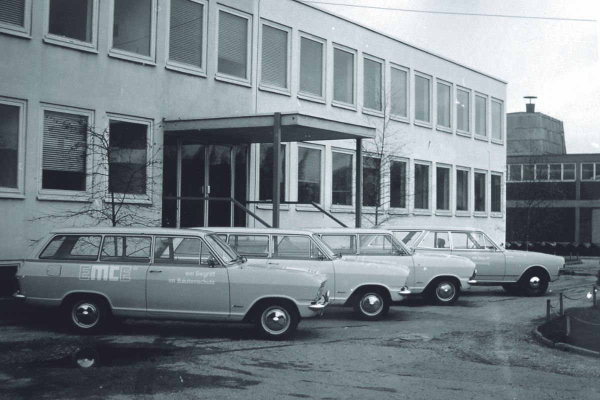 Das Hauptgebäude der MC Am Kruppwald in den 1960er Jahren.