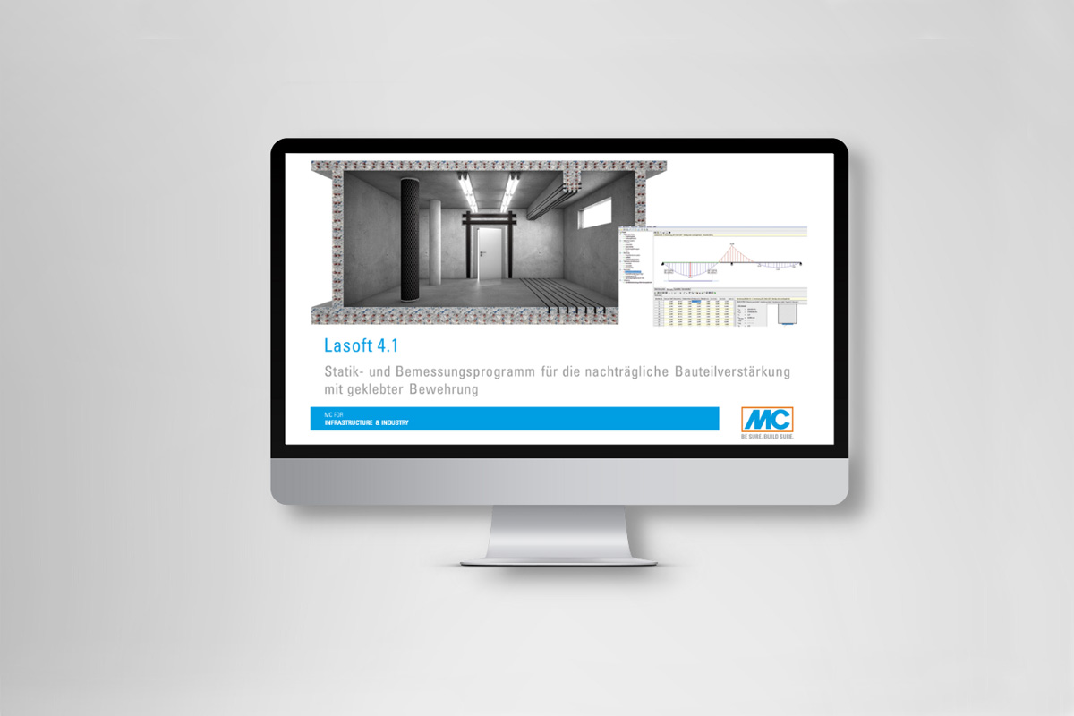 Einzigartige Software: Im Gegensatz zu gängigen Programmen enthält Lasoft 4.1 neben dem Bemessungs- auch ein umfassendes Statikprogramm.