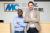 Noble Bediako, Geschäftsführer der MC-Bauchemie Ghana, und Nicolaus M. Müller, Geschäftsführender Gesellschafter der MC-Bauchemie Gruppe, im Entree des neuen Bürogebäudes.